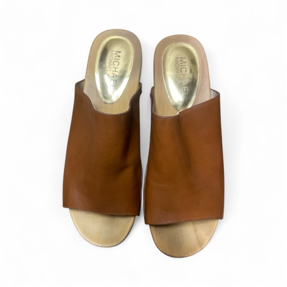 Michael Kors Women's Brown Slide Sandals